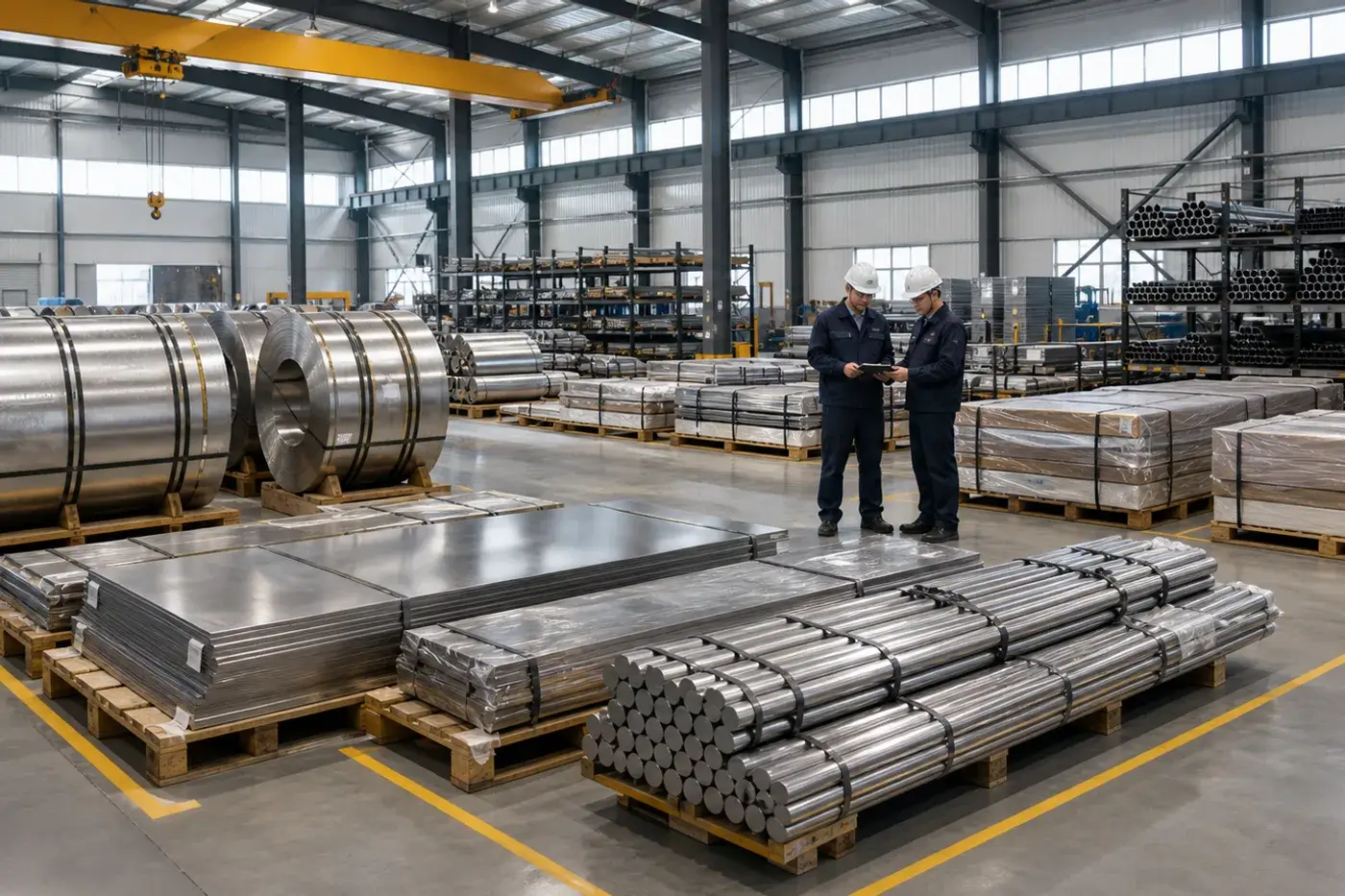 Nickel alloy plate bar coil and tube materials prepared for quotation review