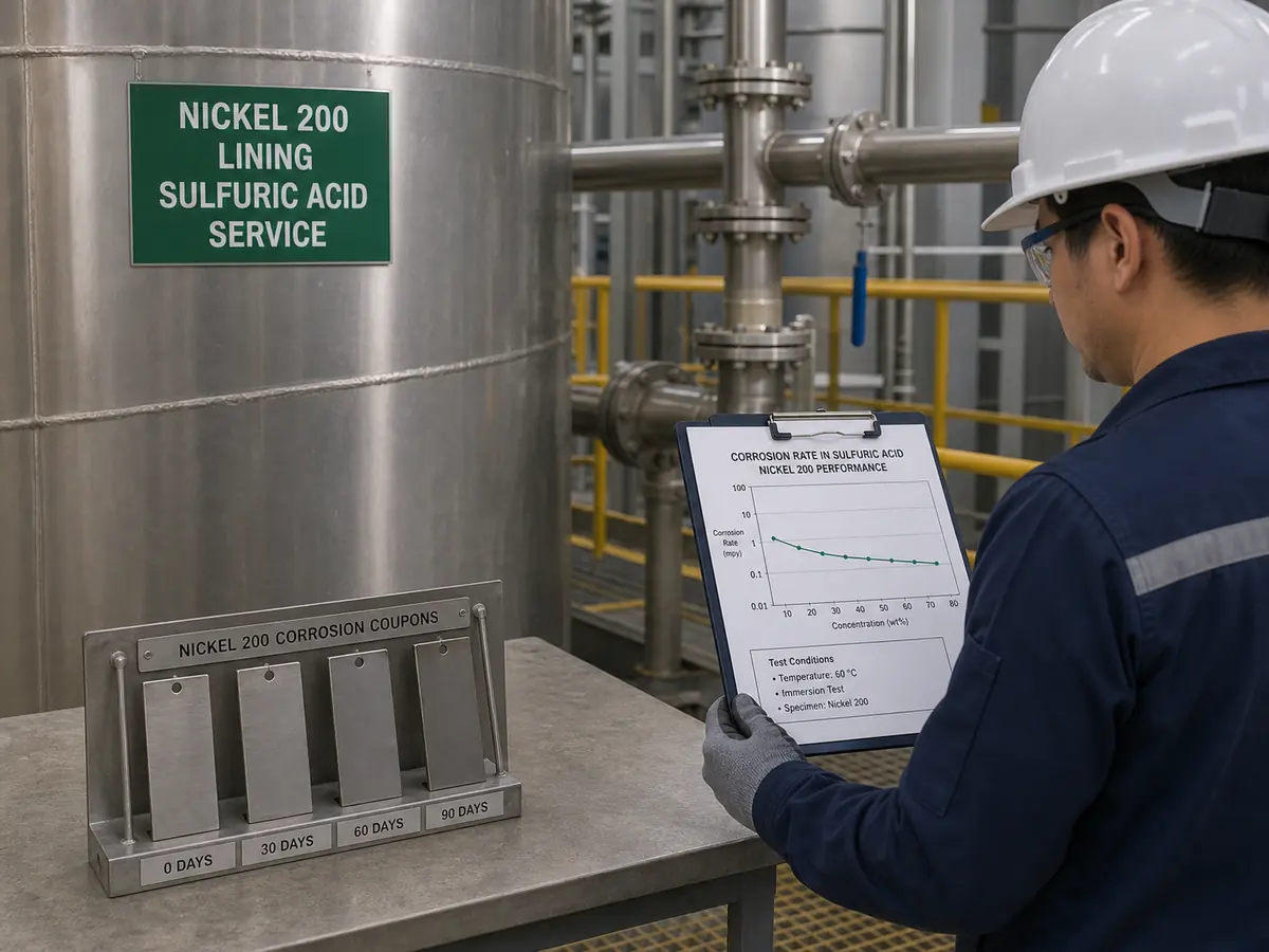 nickel 200 corrosion resistance in sulfuric acid