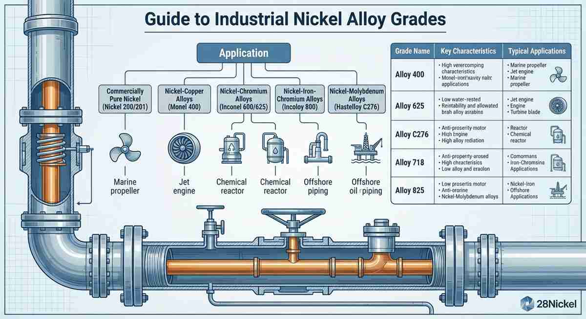 Guide to Industrial Nickel Alloy Grades