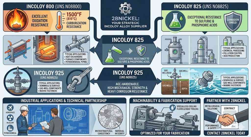 Kundenspezifische Lösungen für Incoloy-Legierungen