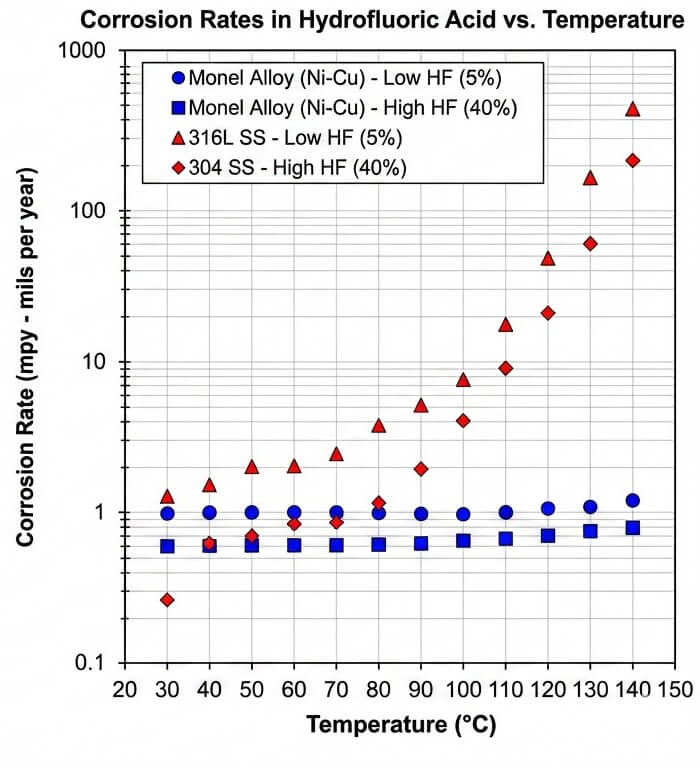 How Does Nickel Copper Alloy Monel Resist HF Acid