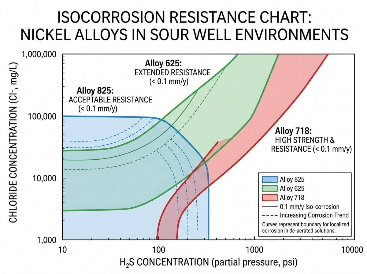 Nickel Alloy Selection for Oil and Gas Sour Wells