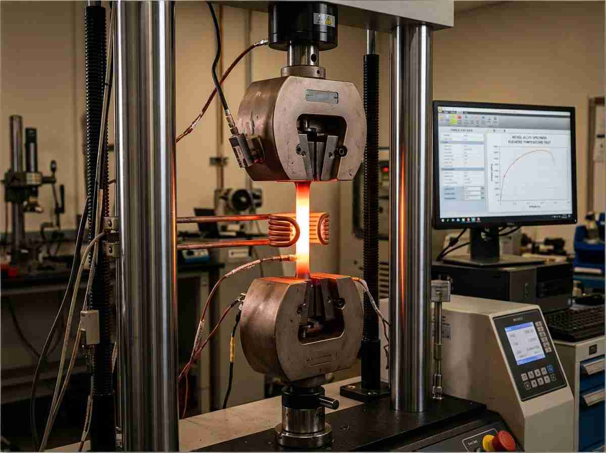 수율별 니켈 합금 기계적 강도 비교