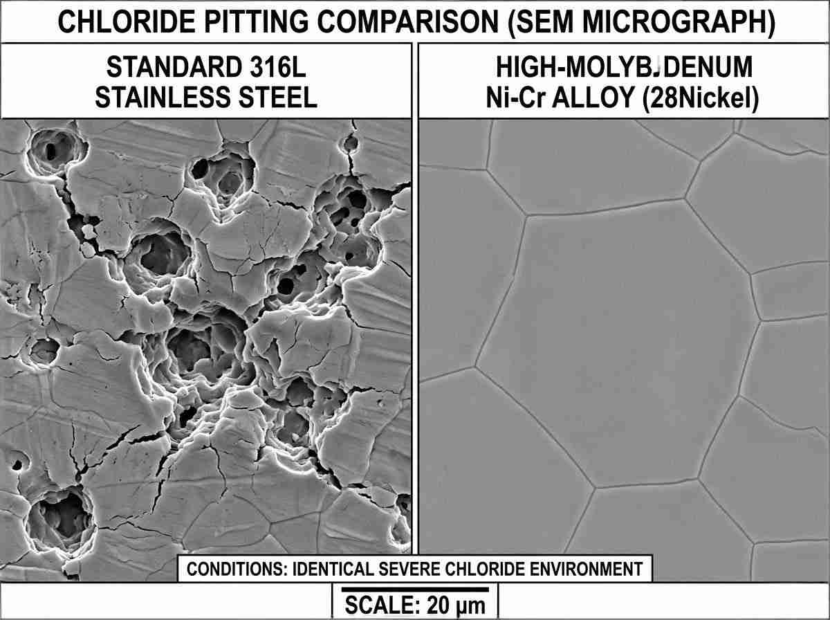 판매용 니켈 합금 소재는 어떻게 피팅에 저항할 수 있을까요?
