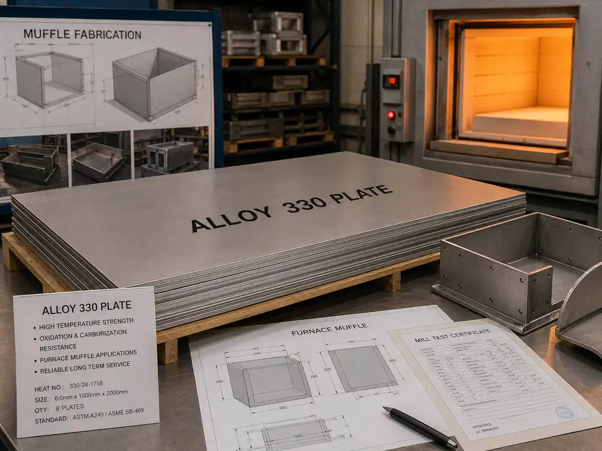 alloy 330 plate for furnace muffles