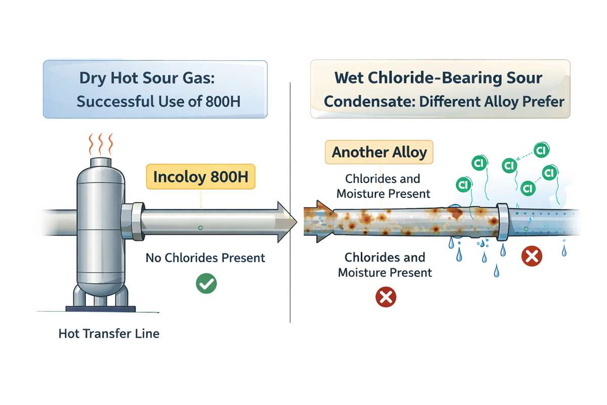 サワーガスサービス用インコロイ800Hの選び方