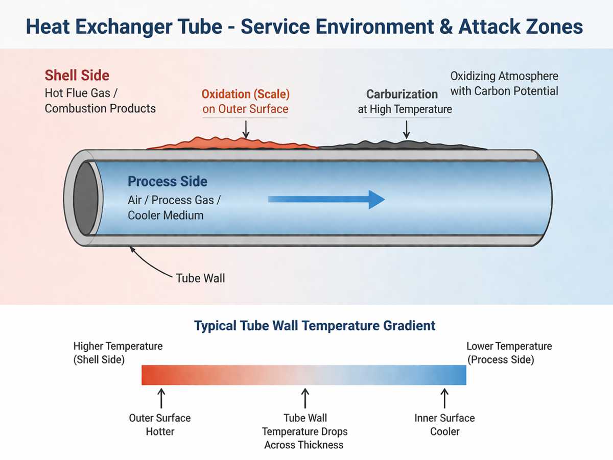 熱交換器チューブ用インコネル601とインコネル718の比較
