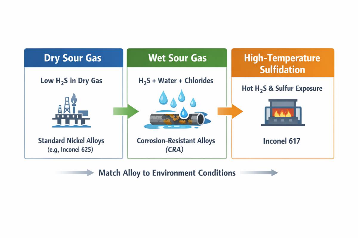 How to Choose Inconel 617 for Sour Gas Service