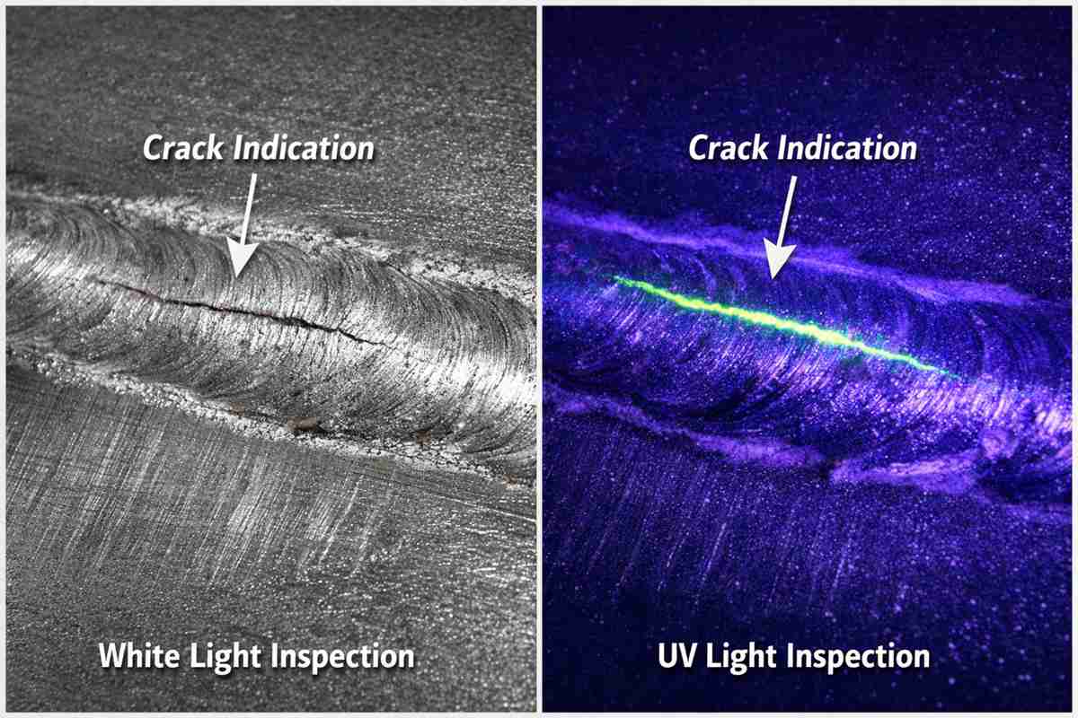 Hastelloy B-2 dye penetrant testing quality checklist