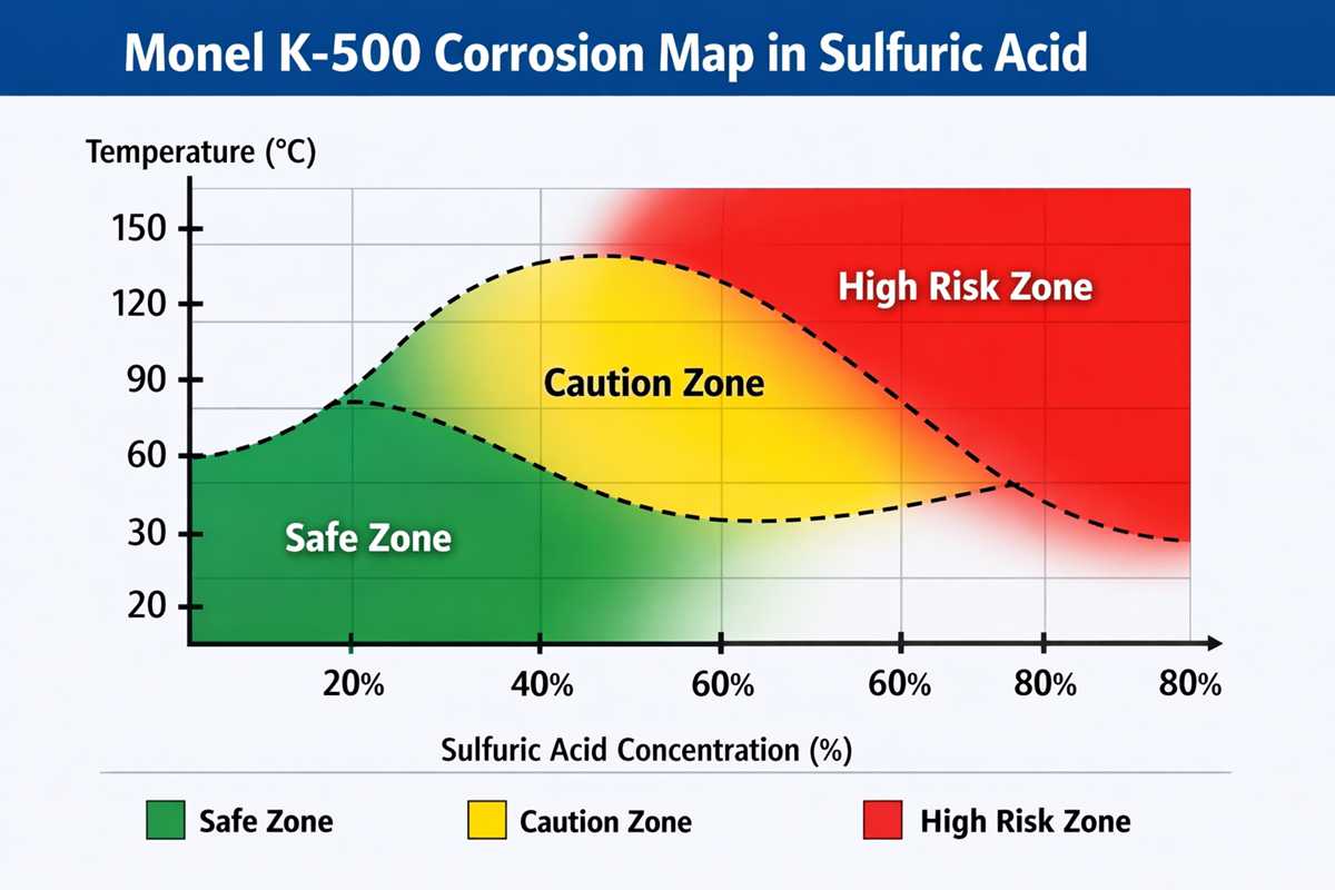 モネルK-500 硫酸中での耐食性