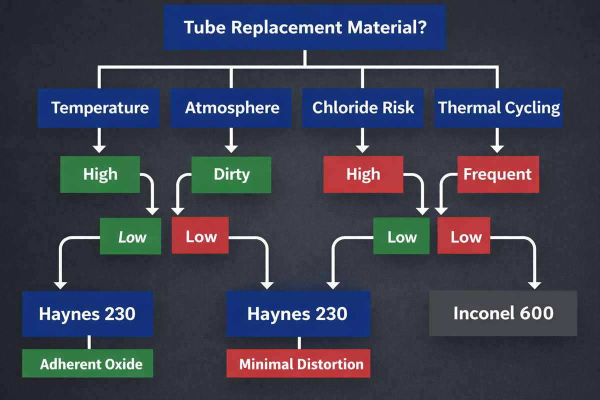 Haynes 230 vs Inconel 600 for Heat Exchanger Tubing