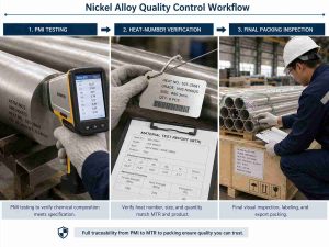 Fornecedor global de material de liga de níquel com MTR