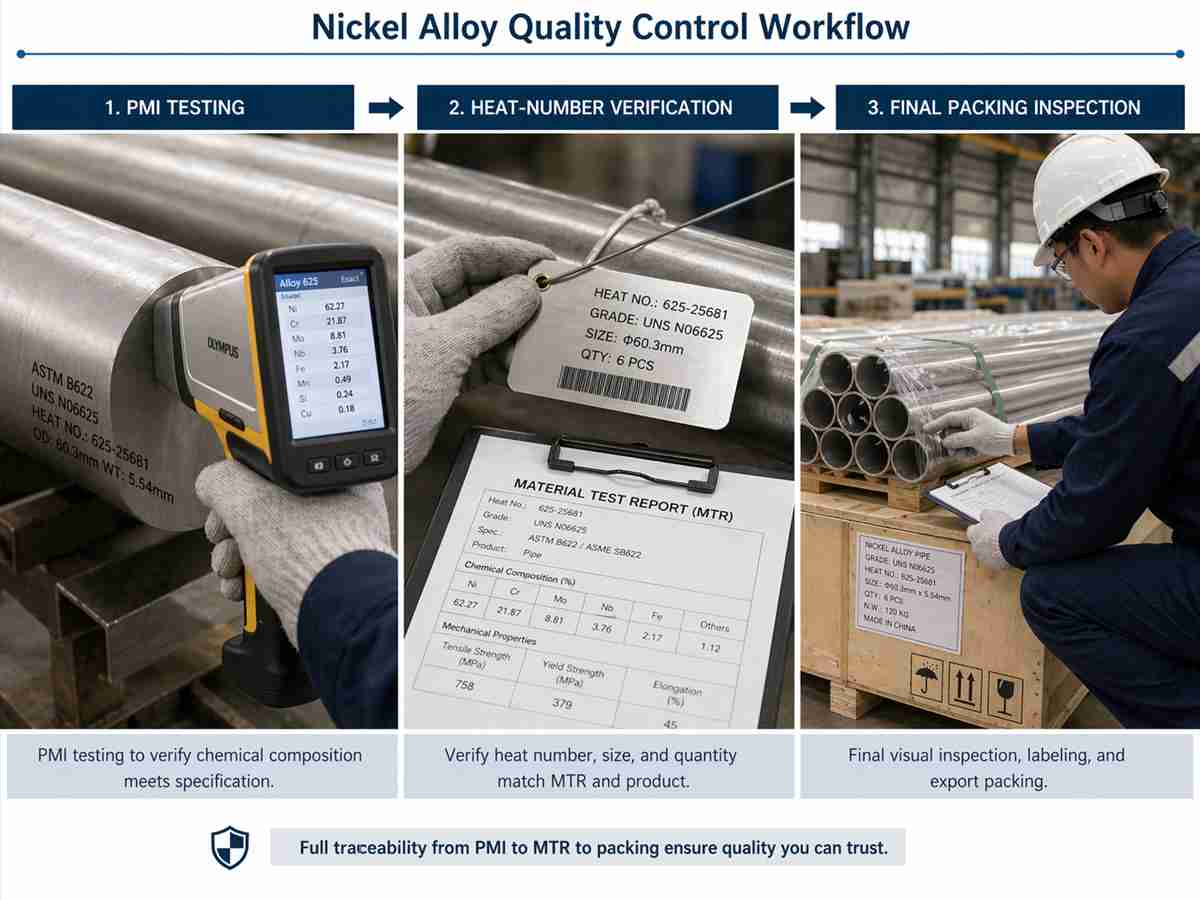 Global Nickel Alloy Material Supplier with MTR