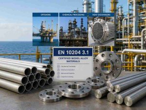 EN 10204 3.1 certified nickel alloy materials
