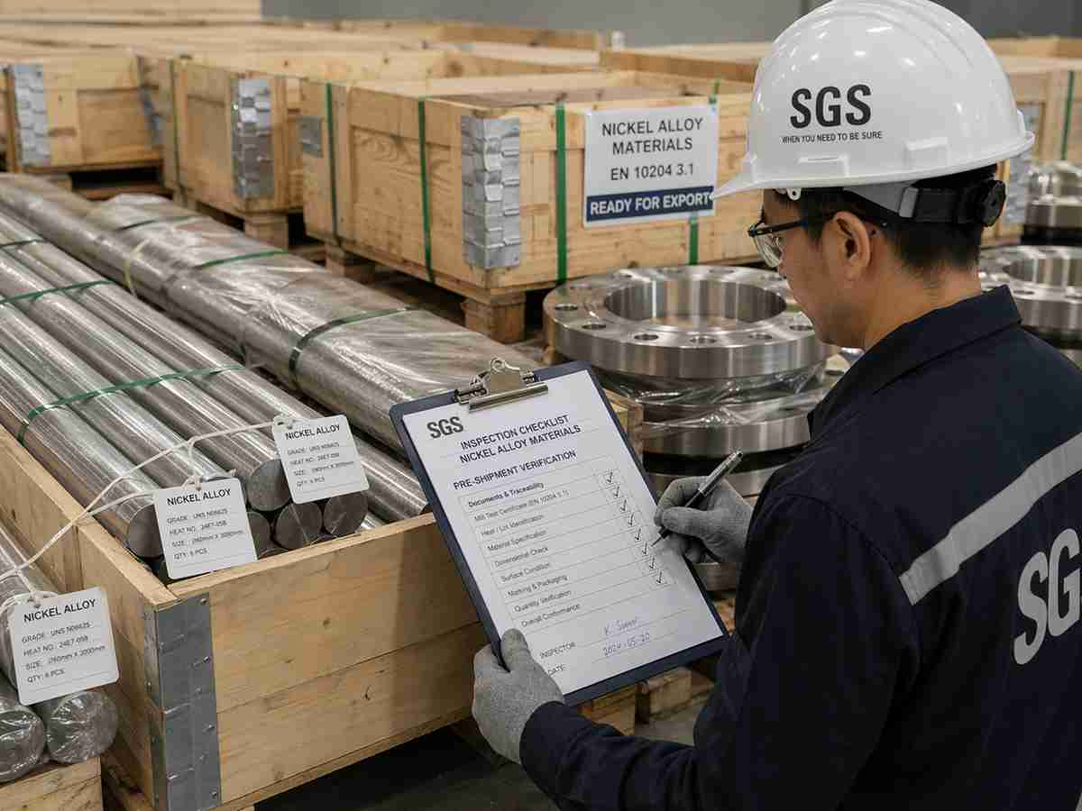 SGS inspection for nickel alloy materials