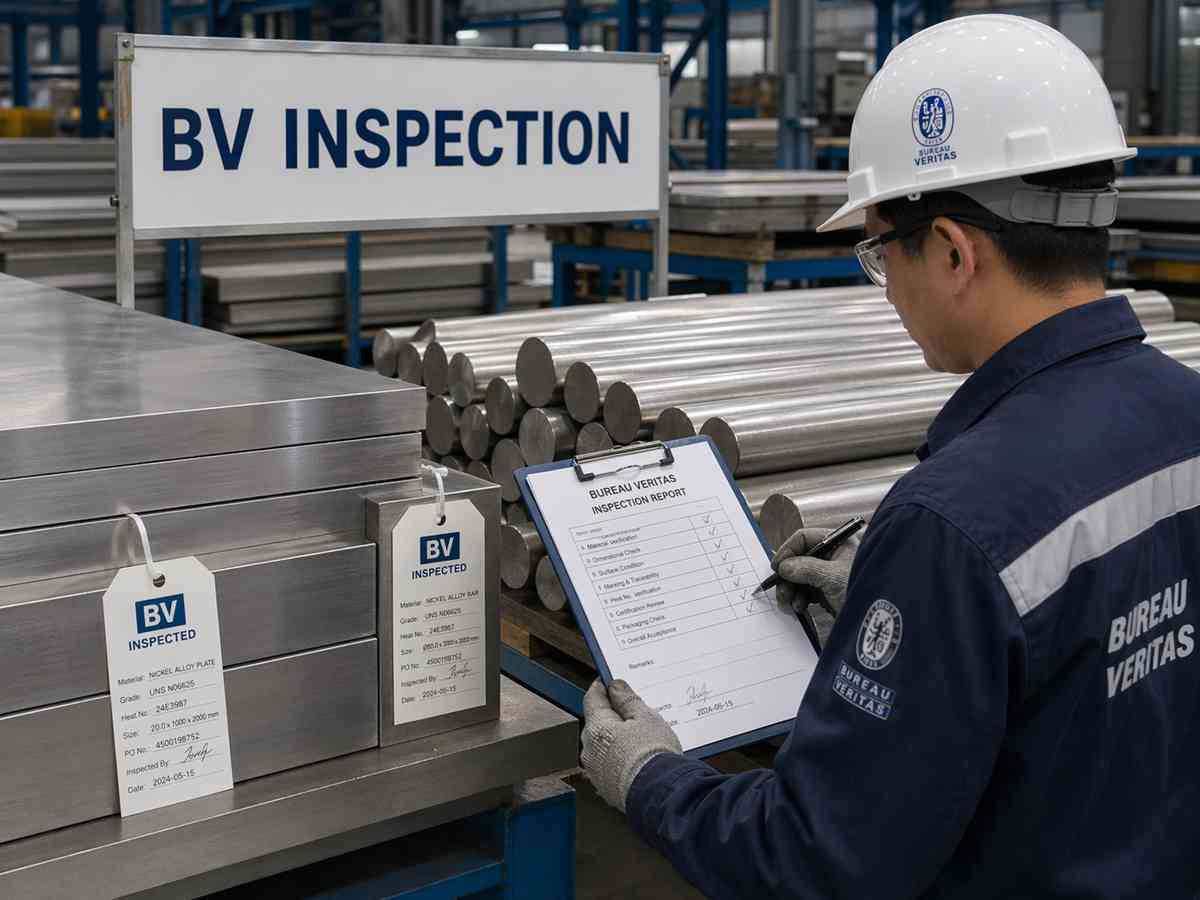 BV inspection nickel alloy plates and bars
