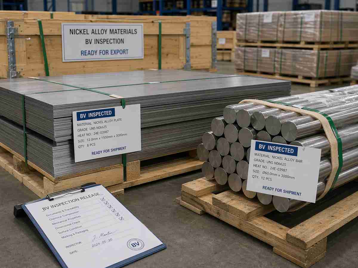 BV inspection nickel alloy plates and bars