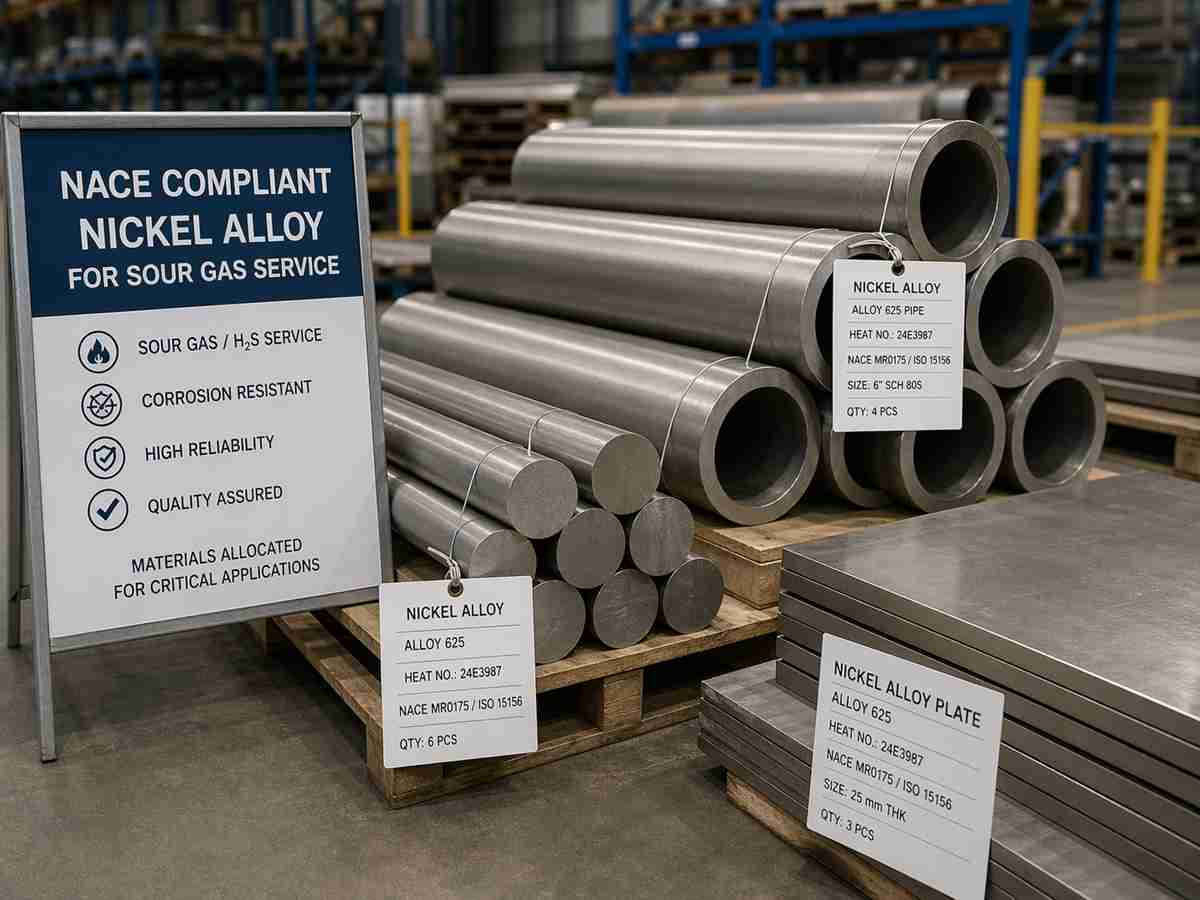 NACE compliant nickel alloy for sour gas service