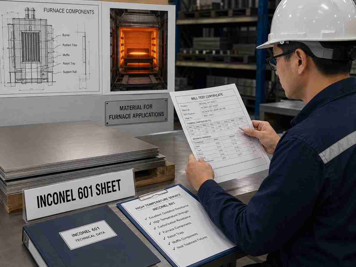 inconel 601 sheet for furnace applications