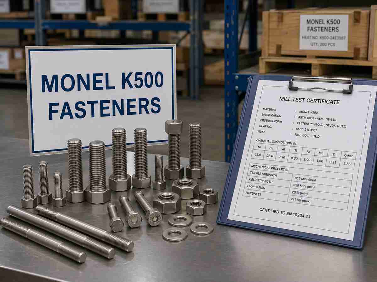 fournisseur d'éléments de fixation en monel k500