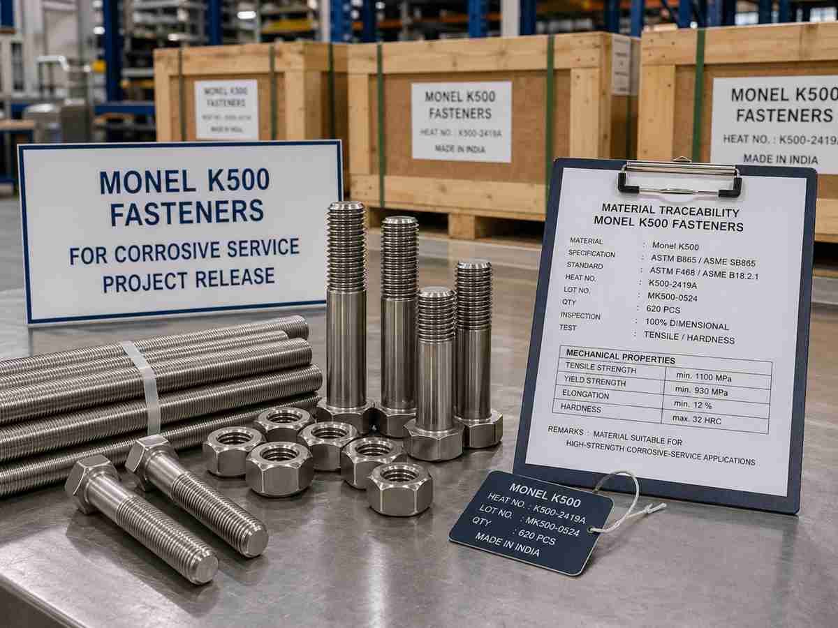 fournisseur d'éléments de fixation en monel k500