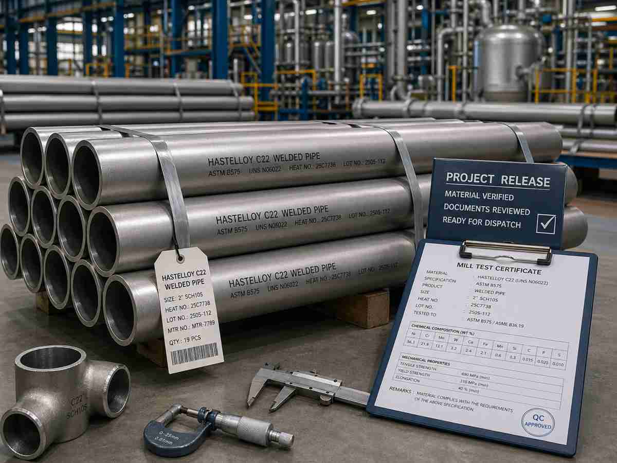 fournisseur de tubes soudés en hastelloy c22