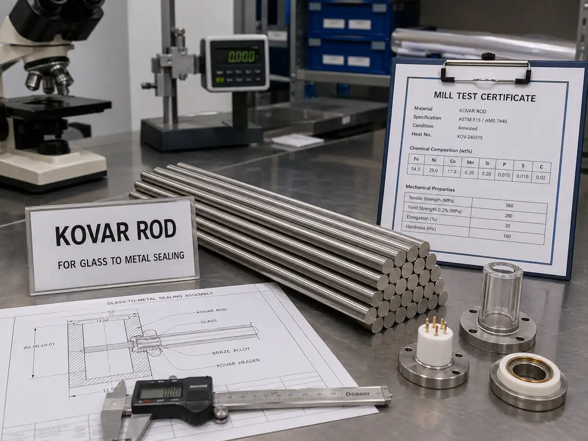 kovar rod for glass to metal sealing