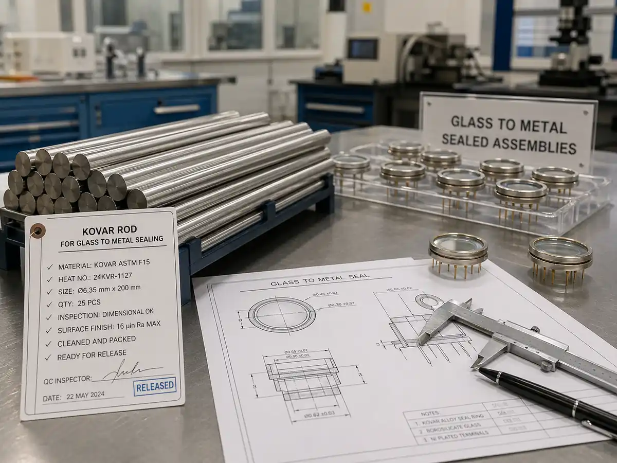 kovar rod for glass to metal sealing