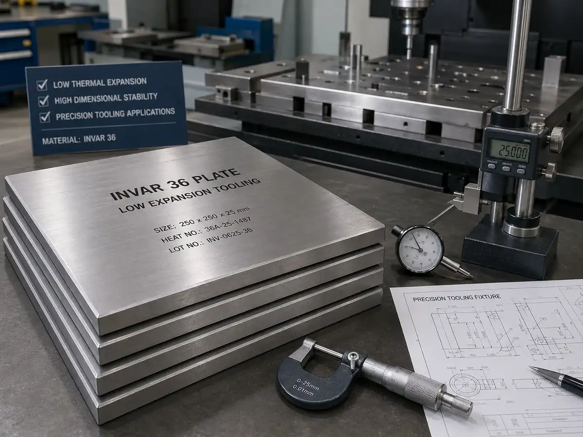 plaque invar 36 pour outils à faible expansion