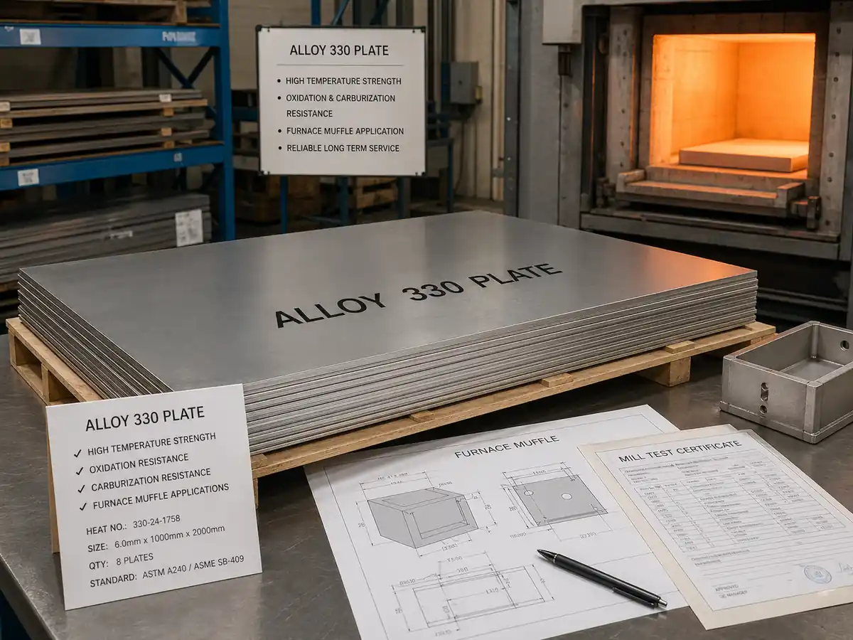 alloy 330 plate for furnace muffles