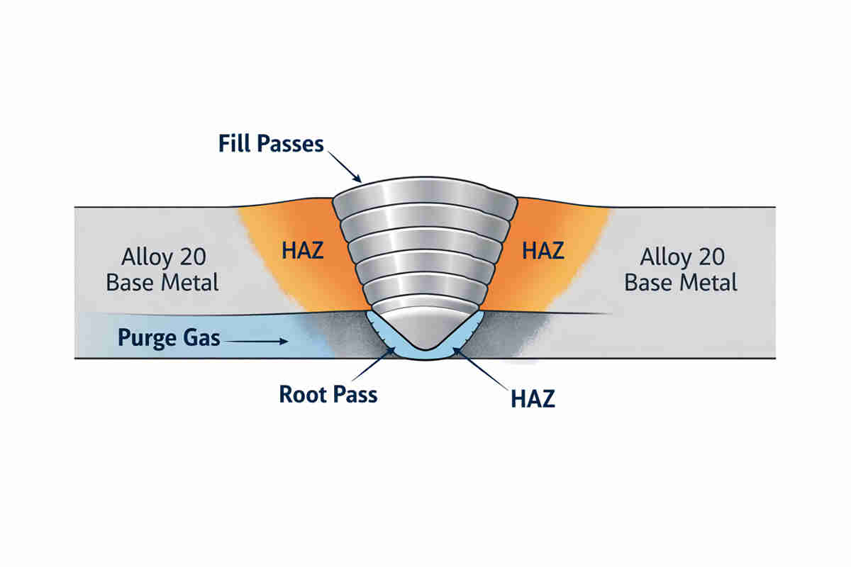 Alloy 20 Welding Filler Selection for Valve Bodies