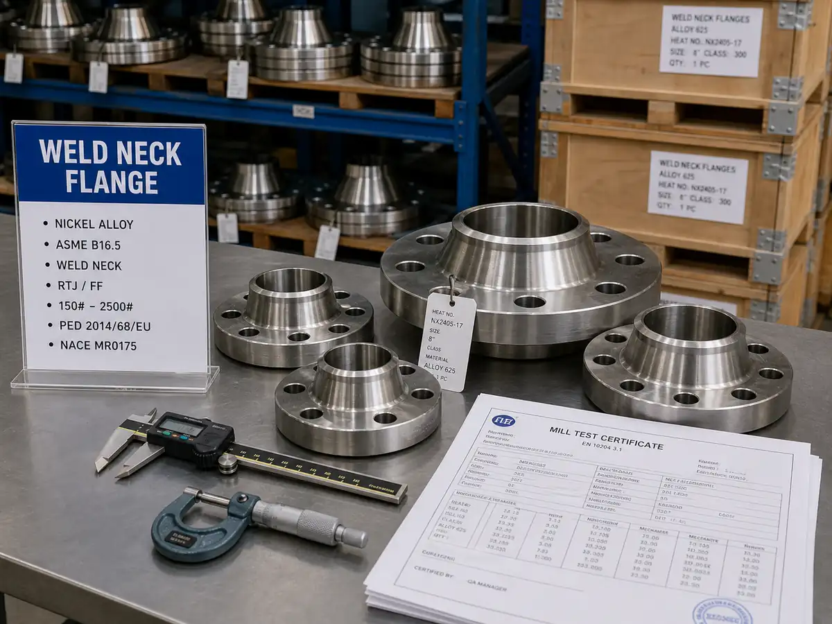 nickel alloy weld neck flange supplier