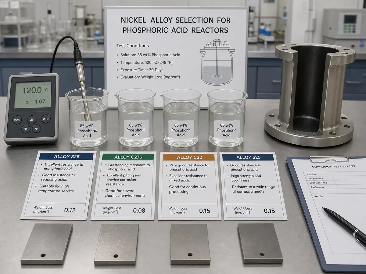 best nickel alloy for phosphoric acid reactors