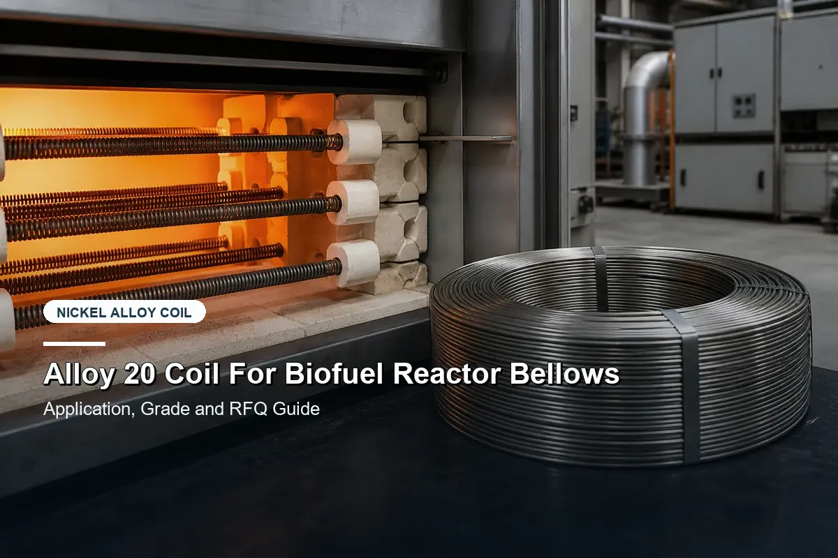 Bobina de liga 20 para foles de reatores de biocombustível