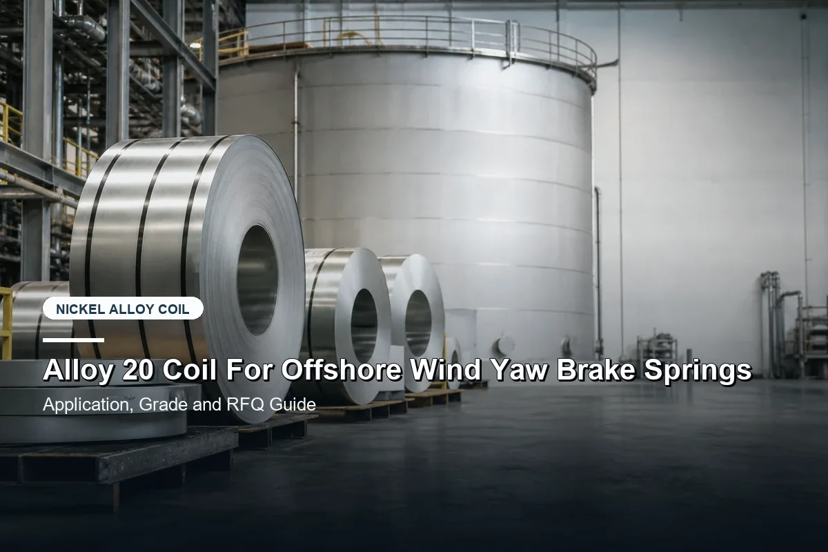 Alloy 20 Coil For Offshore Wind Yaw Brake Springs