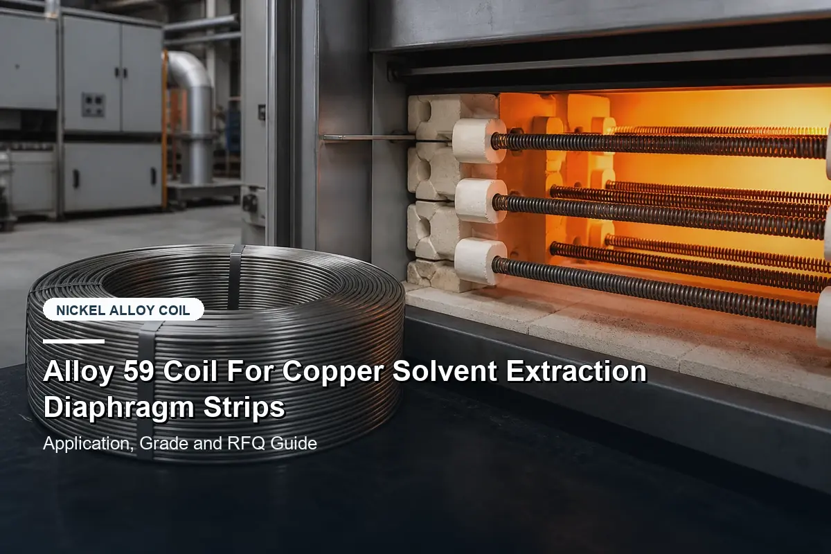 Alloy 59 Coil For Copper Solvent Extraction Diaphragm Strips