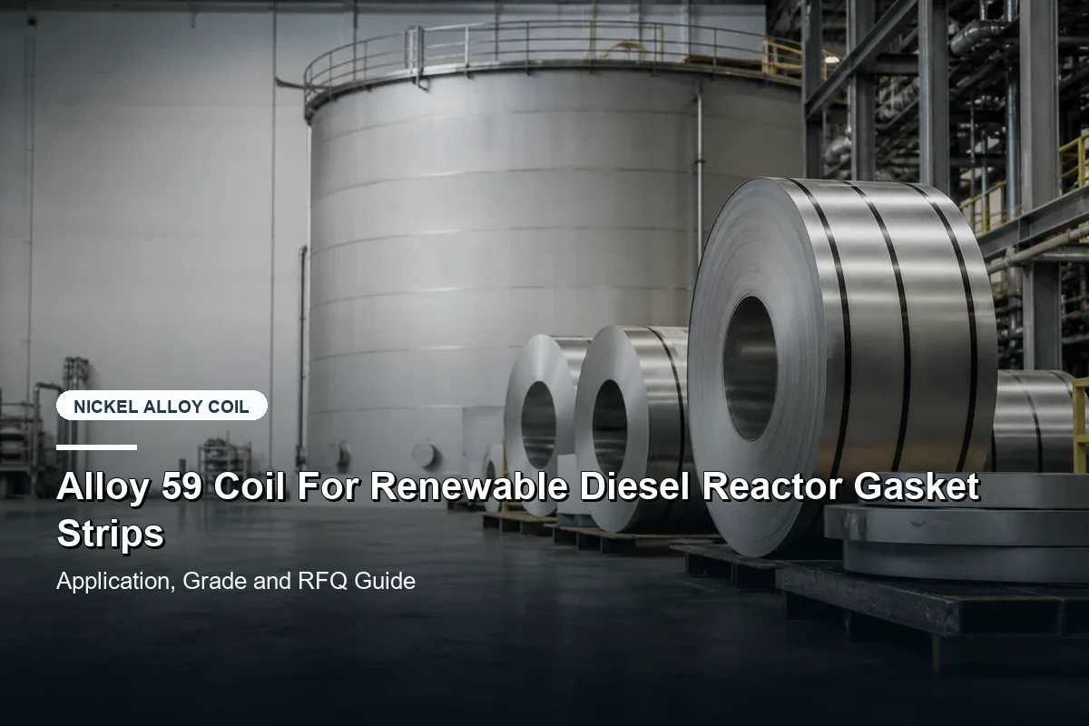 Alloy 59 Coil For Renewable Diesel Reactor Gasket Strips