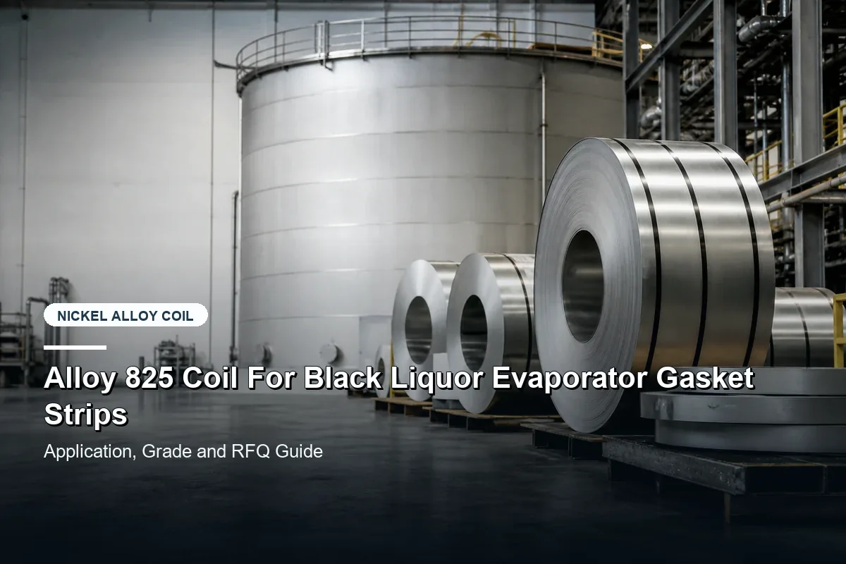 Alloy 825 Coil For Black Liquor Evaporator Gasket Strips