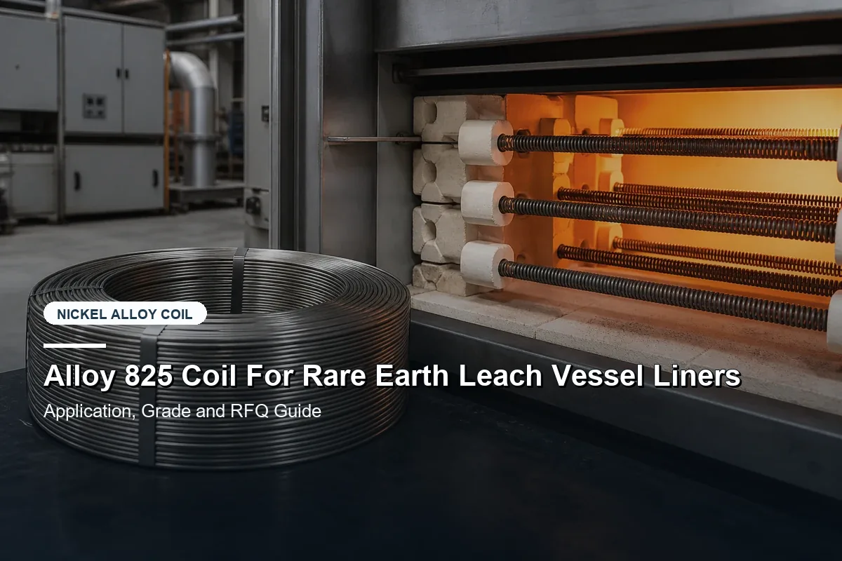 Alloy 825 Coil For Rare Earth Leach Vessel Liners