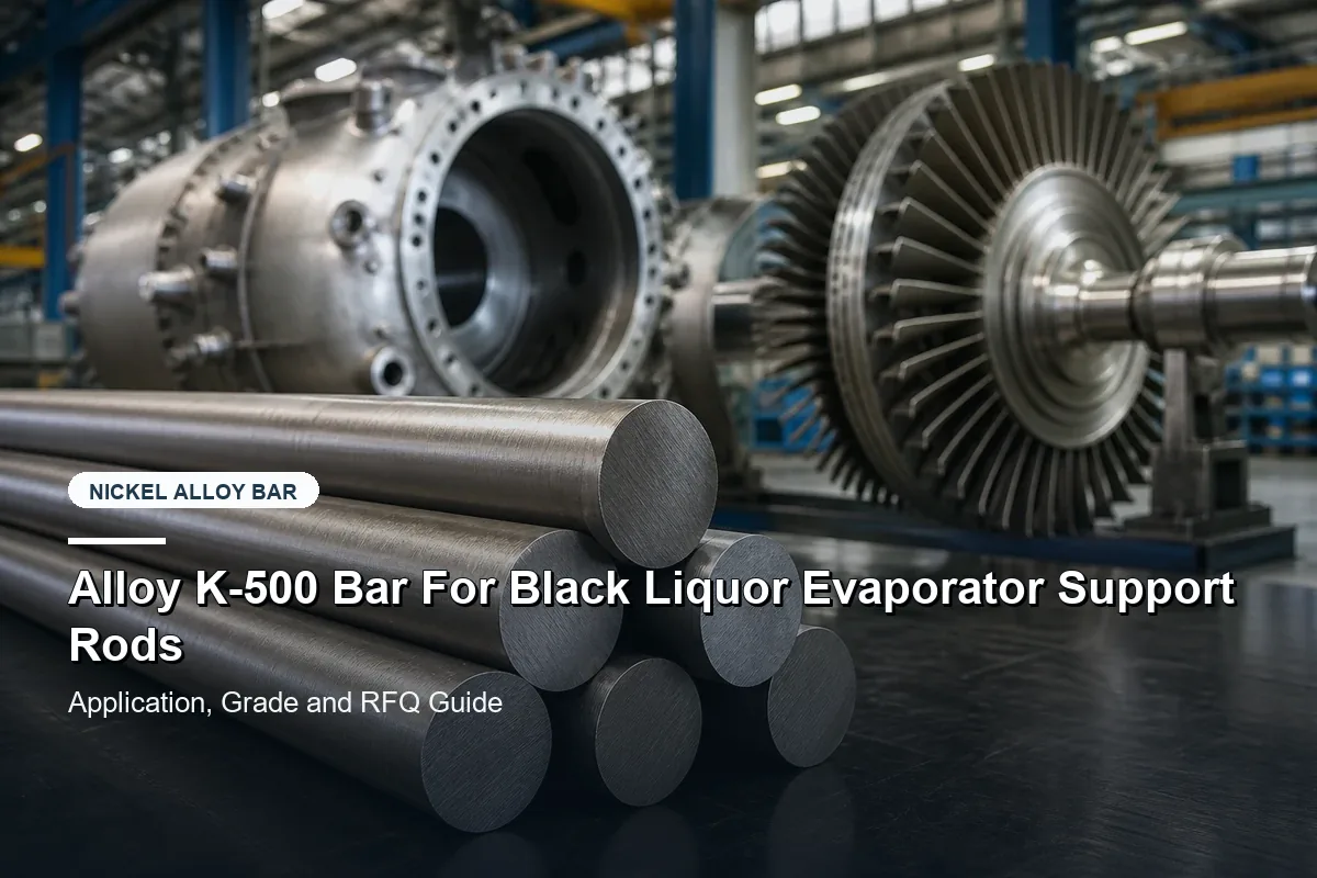 Alloy K-500 Bar For Black Liquor Evaporator Support Rods