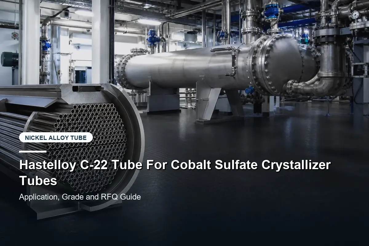 Hastelloy C-22 Tube For Cobalt Sulfate Crystallizer Tubes