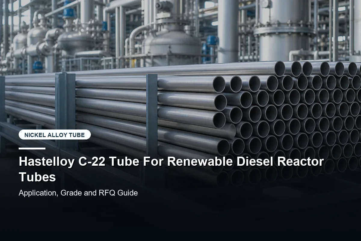 Hastelloy C-22 Tube For Renewable Diesel Reactor Tubes