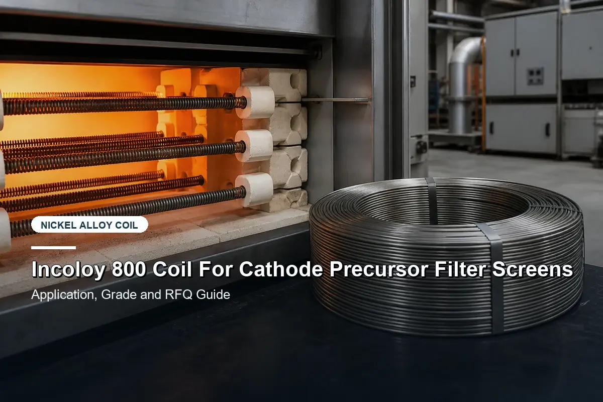 Incoloy 800 Coil For Cathode Precursor Filter Screens