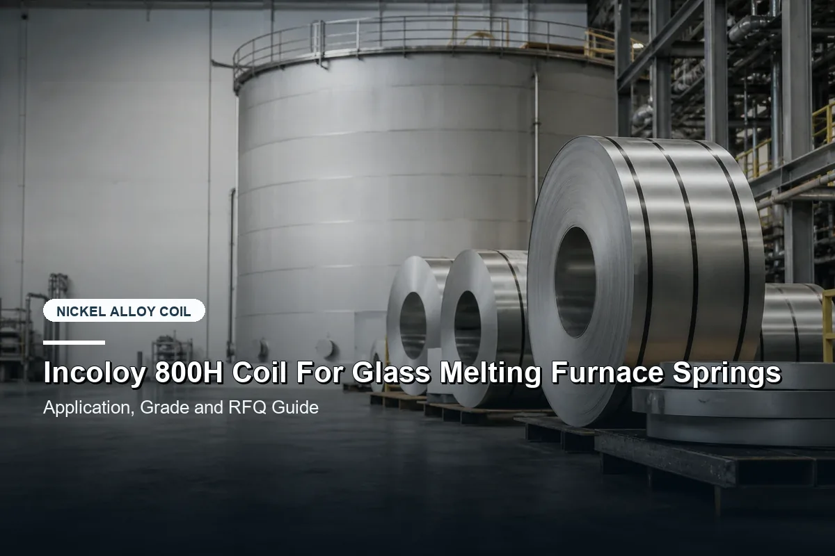 Incoloy 800H Coil For Glass Melting Furnace Springs
