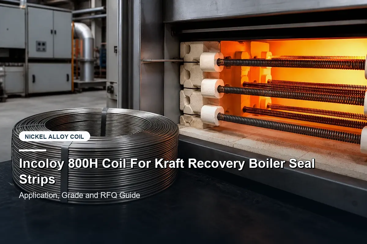 Incoloy 800H Coil For Kraft Recovery Boiler Seal Strips