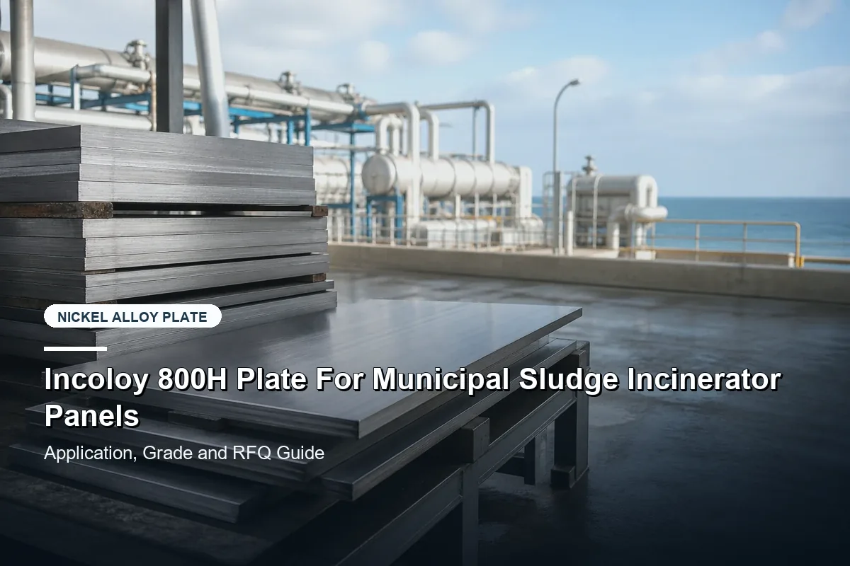 Incoloy 800H Plate For Municipal Sludge Incinerator Panels