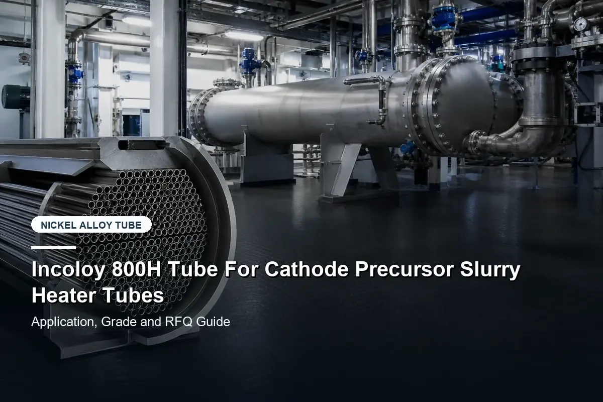 Incoloy 800H Tube For Cathode Precursor Slurry Heater Tubes