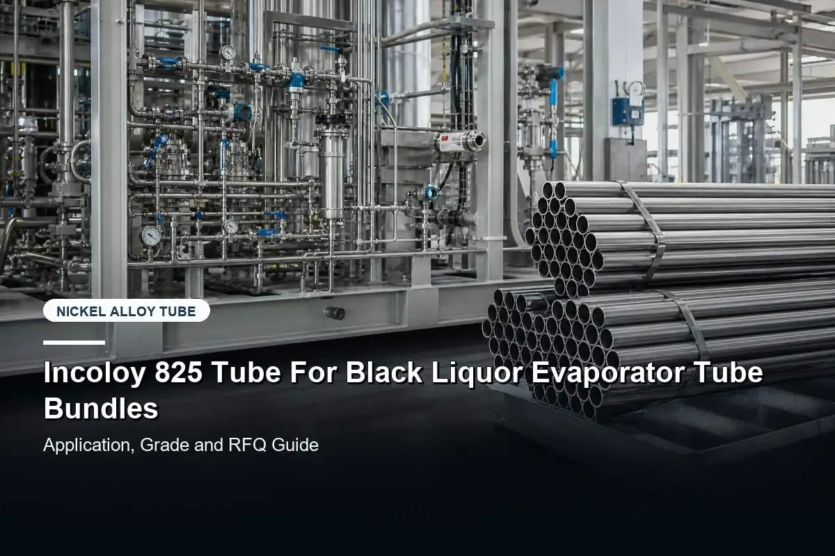 Incoloy 825 Tube For Black Liquor Evaporator Tube Bundles