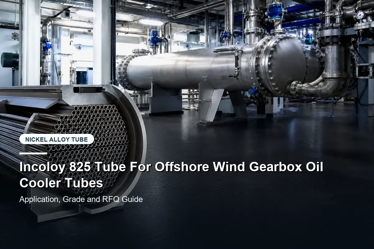 Incoloy 825 Tube For Offshore Wind Gearbox Oil Cooler Tubes
