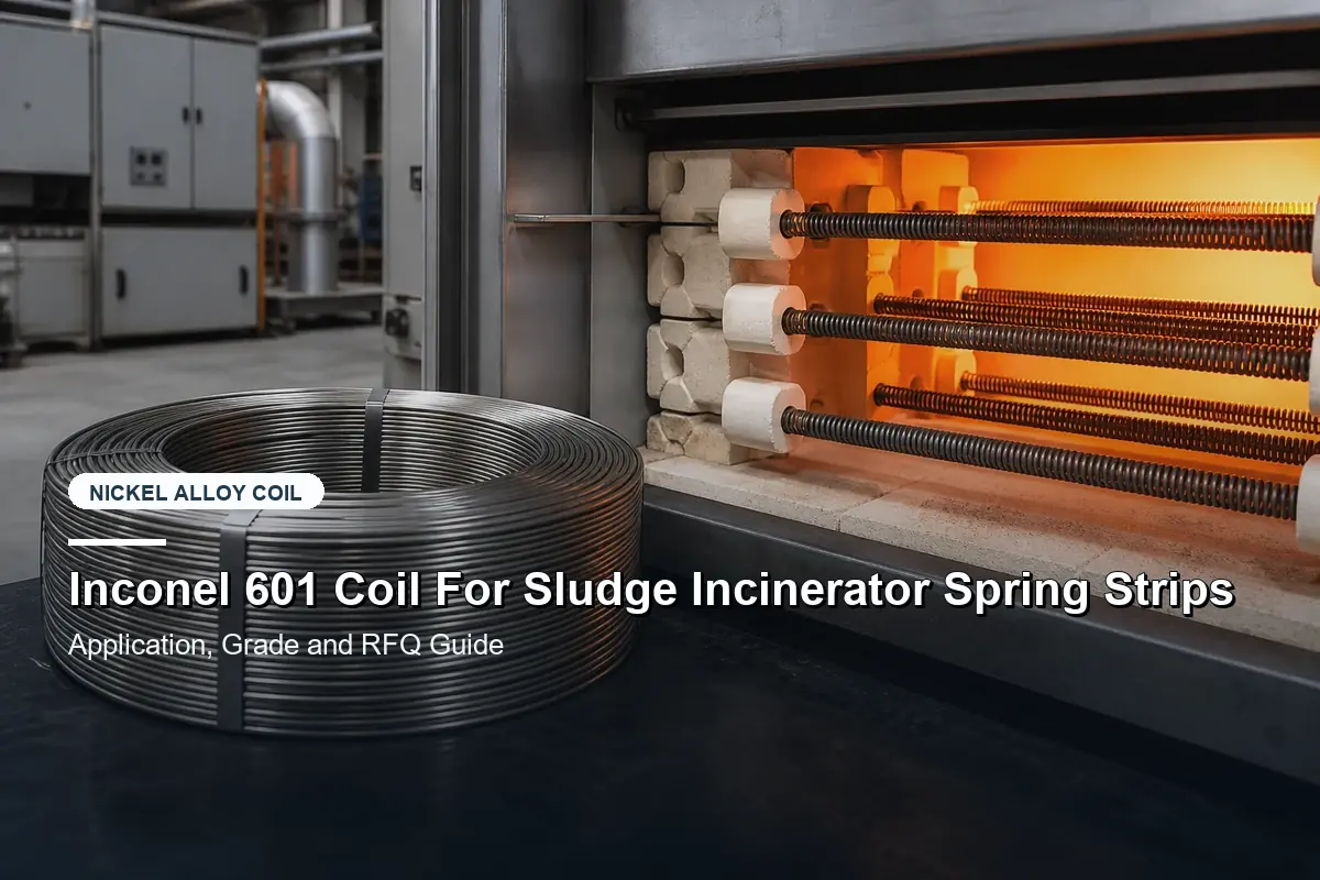 Inconel 601 Coil For Sludge Incinerator Spring Strips